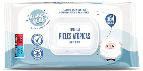 DIA PLANETA BEBÉ toallitas para bebés con piel atópica bolsa 64 unidades