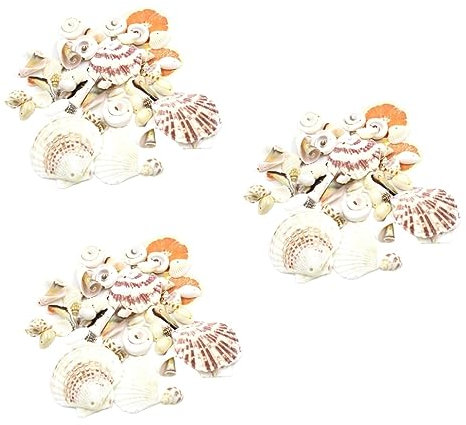 EXCEART 162 Stk Muschelanhänger mit Windspiel Muschel Schmuck Perlen-Anhänger Ornament Traumfänger DIY-Anhänger Muscheln Dekor mit Löchern Dekorationen dekorative Perlen schmücken Zubehör