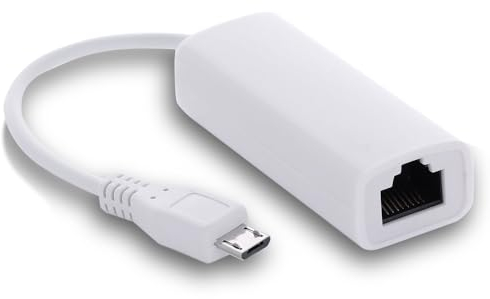 Adaptador Micro USB Macho a Ethernet RJ45, Tarjeta Red 10/100Mb