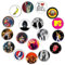 GTOTd I Love Rock and Roll Pins Set Buttons Anstecker (18 Stück 3.8cm) Geschenke Merch Rock Singer Pins Brooch Badges Party Dekoration für Kleidung Taschen Rucksack Jacken Zubehör Crafts Decor Teens