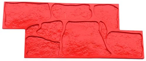 Innovz Beton Stempel Naturstein-Betonwand-Blockstempel, Wandbetonstempel-Beschaffenheitsmatten, Antike Backstein-Zement-Prägeform, Wanddekorformen 11 Stile (Color : Wall 11)