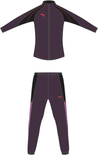 PUMA Damen individualBLAZE Tracksuit Gestrickte Anzüge, Midnight Plum-Glowing Red, M