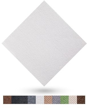 Hiseng Teppichfliesen Selbstklebend 30x30cm - 10/20/30 Stück Teppichfliesen Selbstliegend Rutschfeste Strapazierfähig Teppich Bodenbelag für Büro Wohnzimmer Schlafzimmer (30 Stück,Weiß)