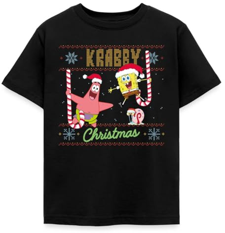 Spongebob Schwammkopf Krabby Ugly Christmas Kinder T-Shirt