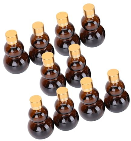 HONMEET 10pièces Bouteille Verre Bouteille de Vin Verre pour Whisky et Bière Multifonctionnelle