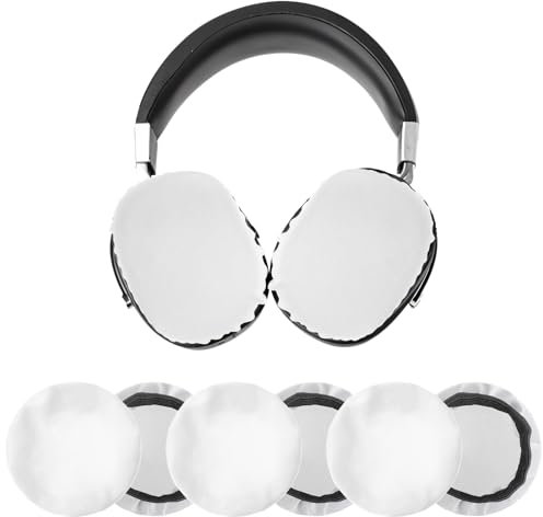 AOZUO 3 Pairs Headphone Ear Covers, Stretchable Earpad Protectors, Elastic Washable Headset Cloth Covers for Gym Gaming Headphones (Grey)