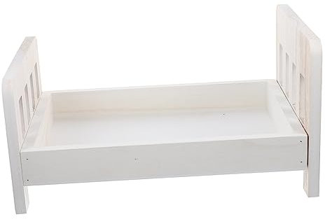 STOBOK Dekorative Foto-Requisiten Baby-Foto-Requisite Holzbett Neugeborenenfoto Elegantes Bett Foto-Accessoire