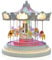 TIN DREAMS | Weihnachtskarussell mit Bewegung, Musik und LED-Lichtern| Grand Carrusel| Musikalisches Karussell zur Weihnachtsdekoration im Zuhause| Weihnachtsdorf Weihnachtsvilla| Bluetooth-Verbindung