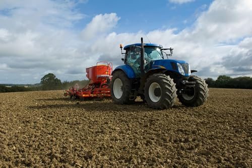 Puzzle für Erwachsene 1000 Teile New Holland Traktor Arbeiten im Erntefeld Foto Foto Familie Lustige Herausfordernde Urlaub Puzzles für Erwachsene Puzzle Geschenk für Frauen Männer Senioren