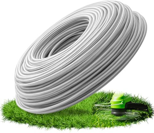 Hilo de corte de 3,0 mm x 40 m, alambre de acero para desbrozadora, hilo para desbrozadora, hilo para desbrozadora, hilo para desbrozadora, hilo para desbrozadora