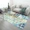 ROSURUG Hundedecke Badvorleger rutschfest Waschbar 200X300CM Runde Farbe Muster Wohnzimmer Teppich Kristall Samt Stoff ist leicht zu pflegen Downtown Girl Room Decor Deko blau