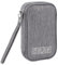 Tunejoy Sac de Rangement Câbles Petit Electroniques Portable Pochette Rangement Imperméable Organisateur pour Banque d'alimentation Fil d'écouteur USB 18,5x11,5x2,5 cm Gris