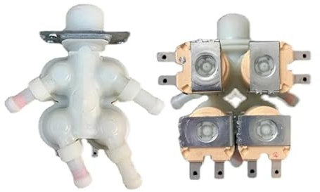 ZMLMAJJ Elettrovalvola Ingresso Acqua elettrica for Lavatrice a Tamburo DC62-00214N 220 V - Compatibile con Samsung WD90K6410OX