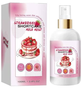 Körperspray mit Erdbeer-Creme, Körperspray für Frauen, Körpercreme mit Erdbeercreme, feuchtigkeitsspendend, 100 ml