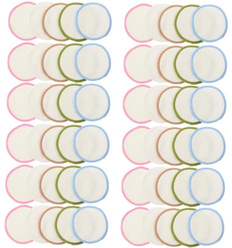 Ipetboom 4sets Facial Pads for Cleaning Makeup Removal Pads Reusable Soft for Gentle Skin Care 15pcs*4