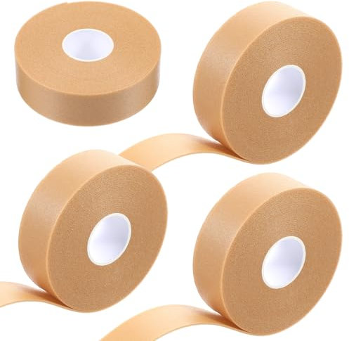 Oruola 4 Rolle Blasenpflaster Rolle,Blasen Tape,Selbstklebende Zehenpflaster,Tape für Füße,Schaumpflaster Rollen zum Zehen,Fuß und Hand,Blasenschutz Reduziert die Belastung von Zehens für Schuhreibung