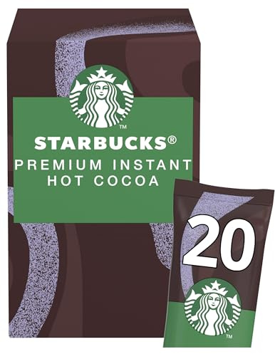 STARBUCKS Premium Instant Hot Cocoa, cremiger Kakaogetränk im Sachetformat mit feinem Kakaopulver (23%) und Magermilchpulver, 20 Einzelportionen, 1er Pack (à 20 x 35g)