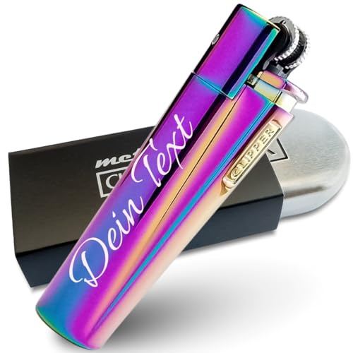Personalisiertes Gasfeuerzeug mit Gravur, hergestellt mit Clipper ICY Feuerzeug, Geschenk für Männer, Geburtstag, Vatertag