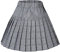 Urban GoCo Donna Versatile Plaid Pieghe Mini Gonna da Plissettata Vita Elastica Scozzese Gonna (Large, 11 Bianco)