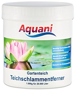 Aquani Teichschlammentferner Gartenteich 1.000g wirkt effektiv gegen Teichschlamm im Teich Macht Schlammsauger überflüssig geruchsfreie Teichpflege auch für Koi und Schwimmteich