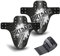 NICEDACK MTB Schutzbleche,Fahrrad Mudguard 2 Stücke MTB Mud Guard Mountainbike Hinten und Vorne Schlamm schaber Spritzschutz (B-Schutzbleche Carbon Look, B-Weiß)
