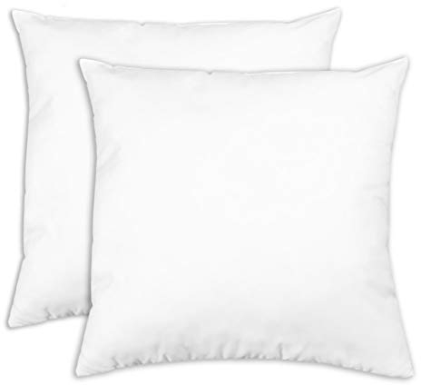 ZOLLNER 2er Set Kopfkissen - Made in Germany – Polyesterfüllung - Bezug aus hochwertigem Polyester - waschbar bis 60°C - 40x40 cm - Hotelqualität - Oeko Tex® Zertifiziert