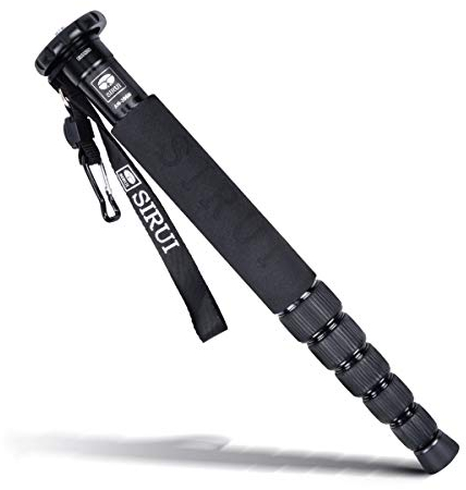 SIRUI AM-306M Monopiede per Fotocamera, 156cm Monopiede Fotografico Professionale a 6-Sezioni, Monopiede in Alluminio per Fotocamera Reflex, Monopiede da Viaggio Portatile Leggero, Carico Massimo 8KG