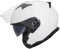 Zorax Blanc L (59-60cm) ZOR-602 Casque Jet Moto Vintage Double Visière ECE 2206 Homologué Homme Femme
