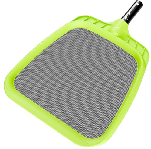 Sepetrel Pool Skimmer Net - Professional Heavy Duty Reinforced Frame Nylon Flat Leaf Rake Net,for Spa Pond Swimming Pool, Cleaning Supplies and Accessories, (Pole Not Included)