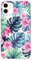 Coque en Silicone imprimée Compatible Apple iPhone 11 Tropical Aquarelle