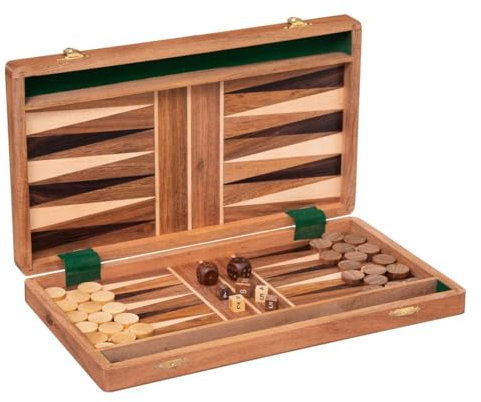 Atmosphera - Jeu Backgammon - Bois 36x40-5 cm