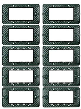 Supporto Compatibile Con Vimar Plana, Supporto Per Scatola 502 503 504 507 (10, 4 Moduli/Posti)