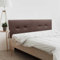 DHOME Kunstleder oder Acualine Stoff Kopfteil Plain mit Knöpfen DUAL geteilt in 2 Stücke gepolstert HIGH Range Schlafzimmer Kopfteil (Kunstleder Schokolade, 180cm Dual (Betten 180/190))