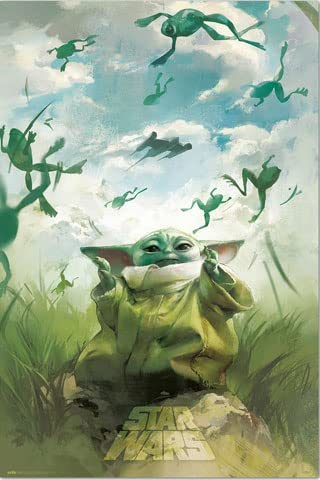 Star Wars - The Mandalorian - Grogu Training - Poster Plakat Größe 61x91,5cm
