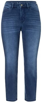 Mac - Damen 5-Pocket Jeans, Dream Summer (5492-90-0351L) | Hochelastischer Light-Denim. Straight Fit. Schmales, gerades Bein. Verkürzte Länge. Schlitz-Detail am Saum. Normale Leibhöhe.
