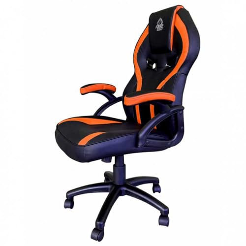 Keep Out Silla Gaming XS200 Naranja Incluye Cojines Cervicales y Lumbares