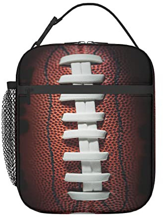 Lonchera de fútbol para mujeres y hombres, lonchera reutilizable con aislamiento para el trabajo, oficina, escuela, picnic, bolsa portátil para el almuerzo
