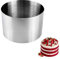 DOERDO - Cortador circular de galletas de acero inoxidable, cortador de galletas redondo para donas, magdalenas, galletas, 2.4 x 2.4 pulgadas
