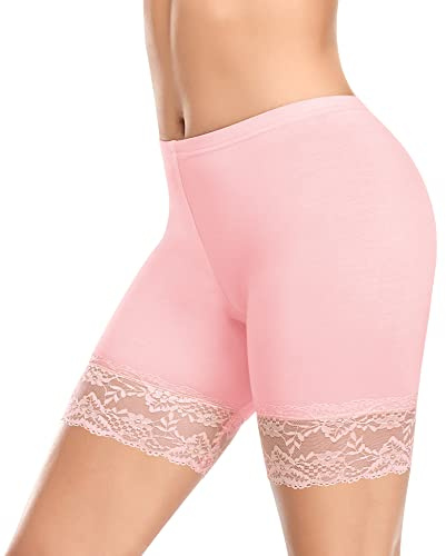 YARRCO Damen Unterhose Spitze Unter Rock Kurze Hose Unter Kleid Radlerhose Slipshorts Hohe Taille Shorts Boxershorts Kurze Leggings
