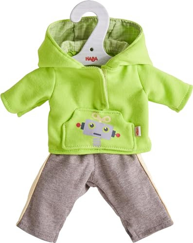 HABA Puppen-Kleiderset Homewear, Kleidung für 32cm Puppen, Unisex, weicher Stoff