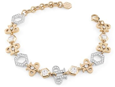 Philipp Plein Damen Armband Armkette Edelstahl IP Gold PP ELEMENTS PJ4EA06BU