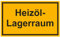 Indigos UG - Schild Heizöl-Lagerraum zur Betriebskennzeichnung - 25x15 cm - Warnung - Sicherheit - Hotel, Firma, Haus - Aluverbundplatte 3mm - Hinweisschild - Warnschild