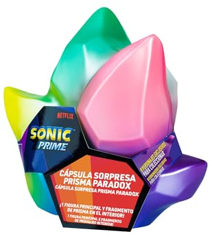 Bizak Sonic, Prisma Capsula Sorpresa, Scatola con 1 Mini Figura Snodata, Collezionabile dei Personaggi del Videogioco Sega, 8 Differenti, 7 cm, 3 Anni, (64110901)