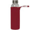 Glasflasche KLAGENFURT Trinkflasche, Wasserflasche Travel Sport Fitness Gym (Rot)