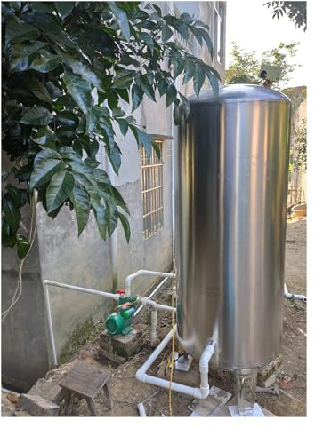 Vaso de expansión 60 100 160 200 250 300 L Tanque de agua a presión de acero inoxidable, Tanques de presión de agua para sistema de agua/bomba de pozo, verticales de vejiga de almacenamiento de agua (