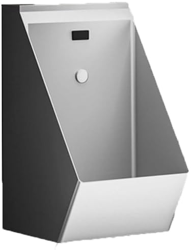 304 Edelstahl-Wand-Urinal für Männer Erwachsene, automatische Sensor-Urinal-Toilette, kommerzielle berührungslose öffentliche Toiletten-Urinale für öffentliche KTV Gefängnis Bar Hotel Shop,Grau