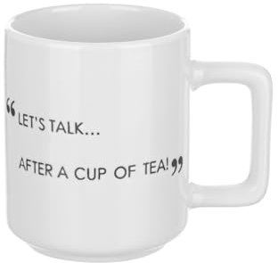 KASANOVA Tazza mug bianca 320 ml con scritta