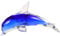 Levemolo Kreative Glasfigur Delfin Ornament Für Wohn Und Büroschmuck Stilvolle Dekoration Langlebig Und Platzsparend