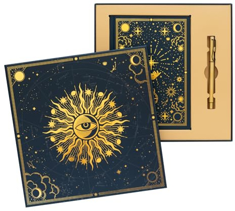Grupo Erik Set Astral Notizbuch A5 Journal Tagebuch Merch Geschenke | Tagebuch mit Stift Dotted Bullet Journal Ringbuch Mädchen und Jungen Einschulung - Notizblock A5 14,8 × 21,0 cm