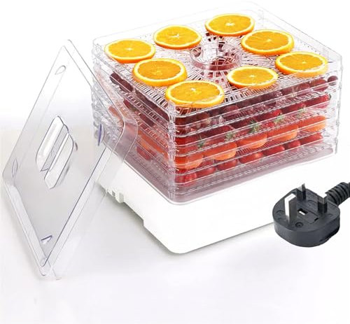 5 Removable Tray Electric Food Dehydrator-Food Dehydrator with 35-70℃ Adjustable Temperature, For Fruit,Vegetable, Meat,Jerky,350W